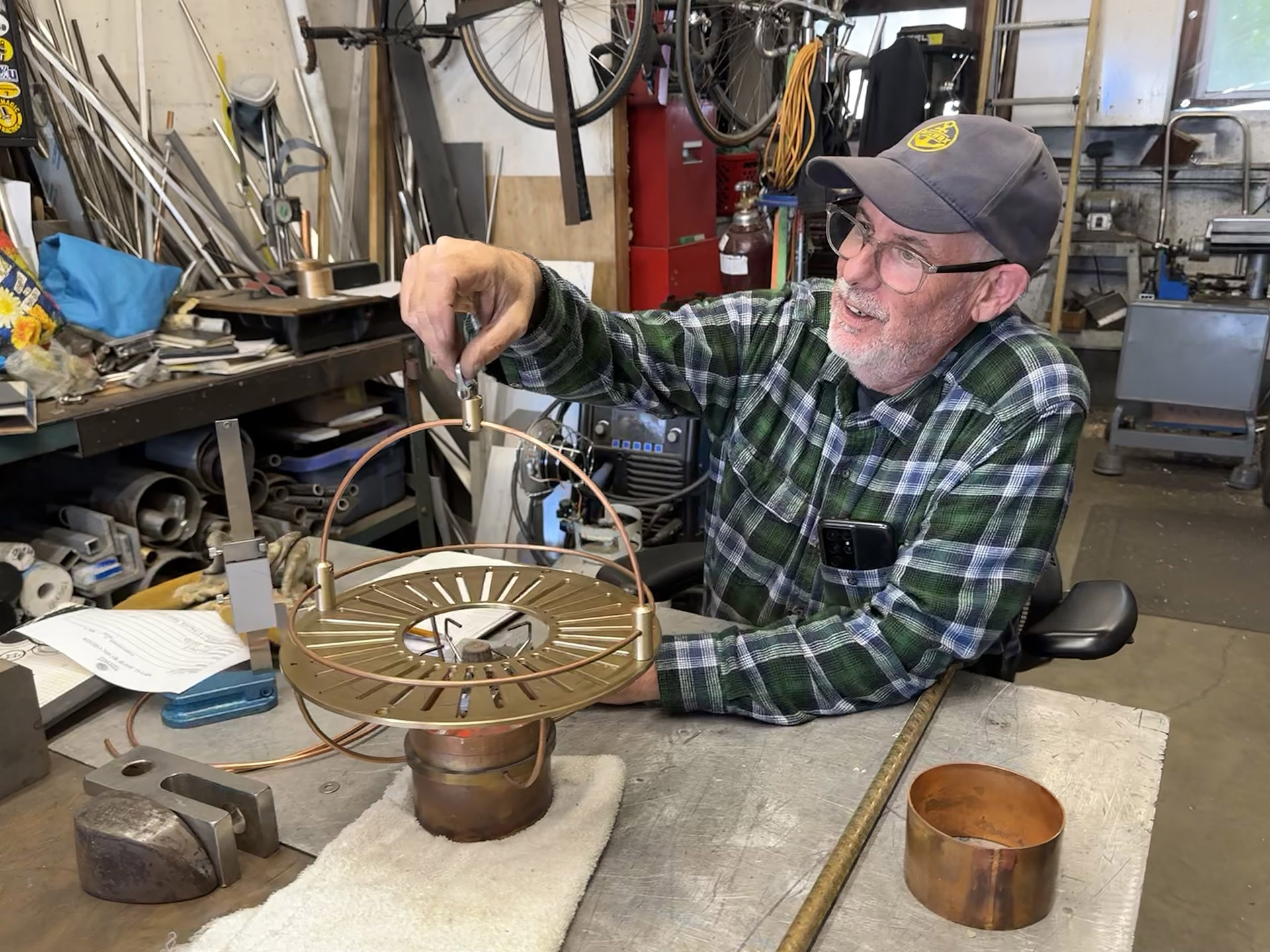 John at work