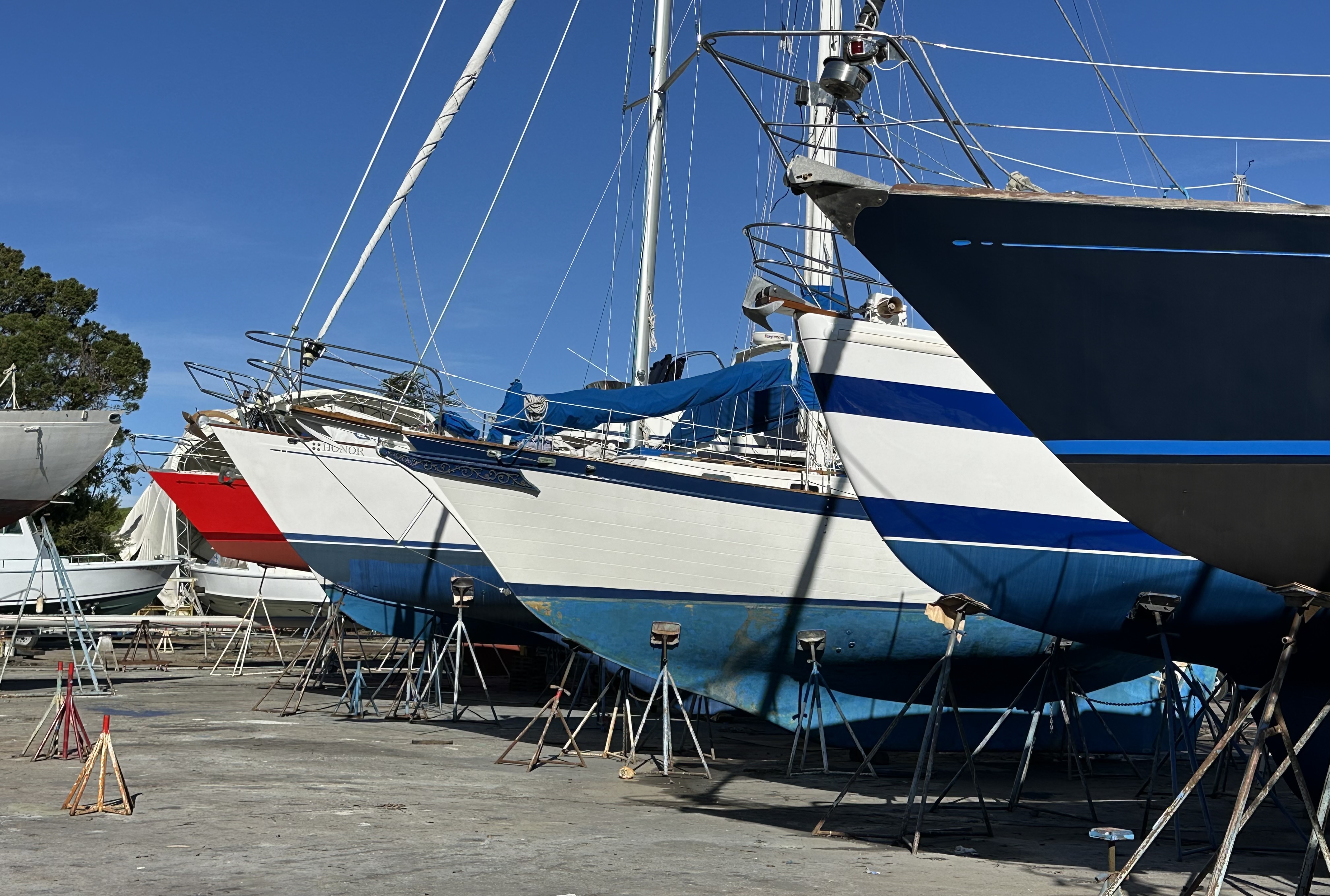 Boats in the yard